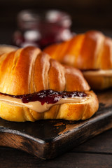 Peanut butter and jelly sandwich