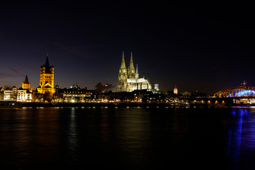 Fototapeta na wymiar Cathedral of Cologne by Night