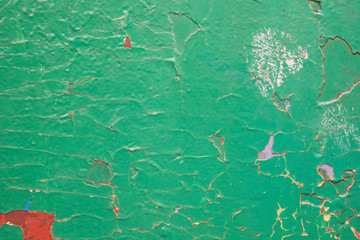 board painted with old green paint texture