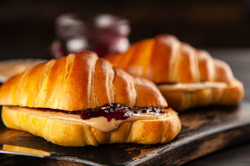 Peanut butter and jelly sandwich