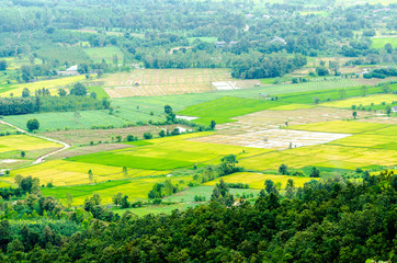 Fototapeta na wymiar countryside landscape view of northern in Thailand
