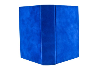 Blue book isolated on white background