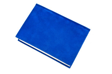 Blue book isolated on white background
