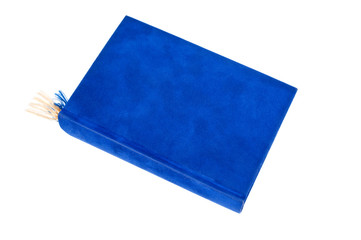 Blue book isolated on white background