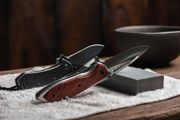 pocket knife maintenance and sharpening