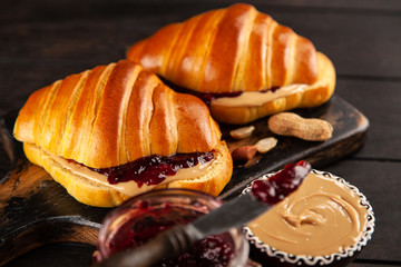 Peanut butter and jelly sandwich