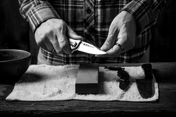 pocket knife maintenance and sharpening