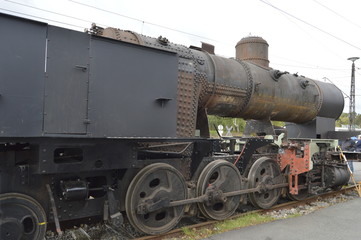 Fototapeta na wymiar old steam engine