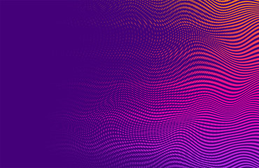 Abstract vector background. Halftone gradient gradation. Vibrant  trendy texture, with blending colors. - obrazy, fototapety, plakaty