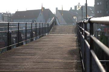 Brücke über den Hafen in Eckernförde