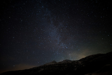 The stars and milky sky