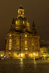 Fototapeta na wymiar Frauenkirche in Dresden Saxony