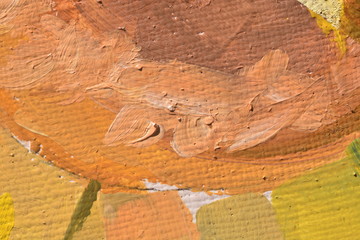 Colorful textured background from oil paints