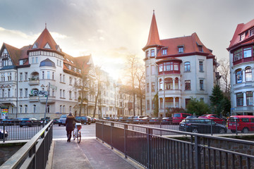 Obraz premium Gründerzeithäuser im Leipziger Waldstraßenviertel
