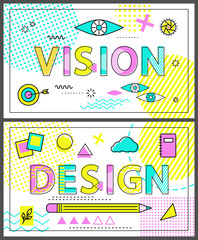 Design and Vision Collection Vector Illustration