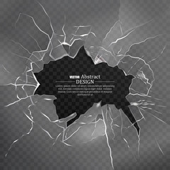 The broken glass