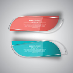 Set of the glass isolated