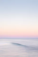 Keuken foto achterwand Strand zonsondergang Zachte golf