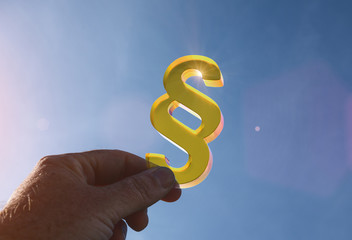 Symbol of Law and Justice - Paragraph / section sign