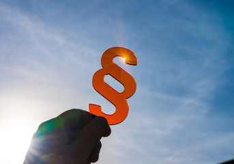 Symbol of Law and Justice - Paragraph / section sign