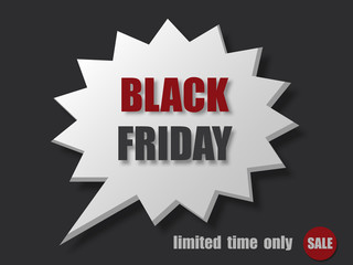 Black friday sale banner. Abstract Background