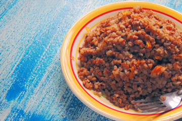 lean buckwheat porridge