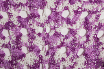 Fototapeta premium Crochet wool yarn ornament