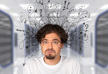 Adhd stress anxiety adult hard man mess