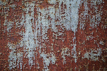 texture of rusty iron and paint