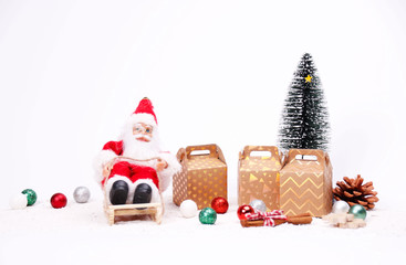 Santa Claus Wishing everyone Merry Christmas and a happy New Year