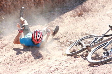 caida en carrera de bicicleta
