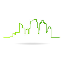 Fototapeta premium city eco