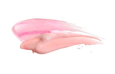 Abstract acrylic color brush stroke. Isolated.