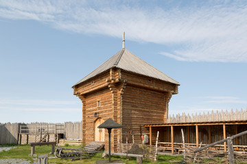Salekhard. historical kopleks, Obdorskaya fortress. Russia