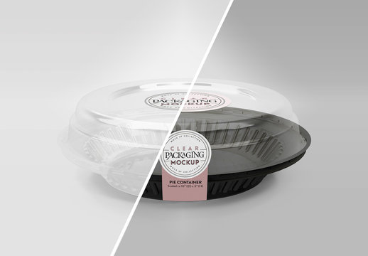 Clear Pie Lid Mockup