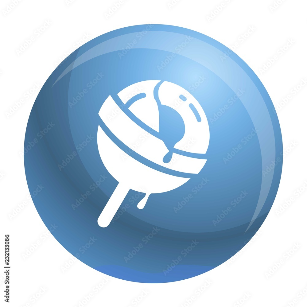 Poster lollipop icon. simple illustration of lollipop vector icon for web design isolated on white backgrou