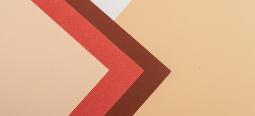Abstract geometric paper texture cardboard background. Beige, brown yellow pastel trendy colors