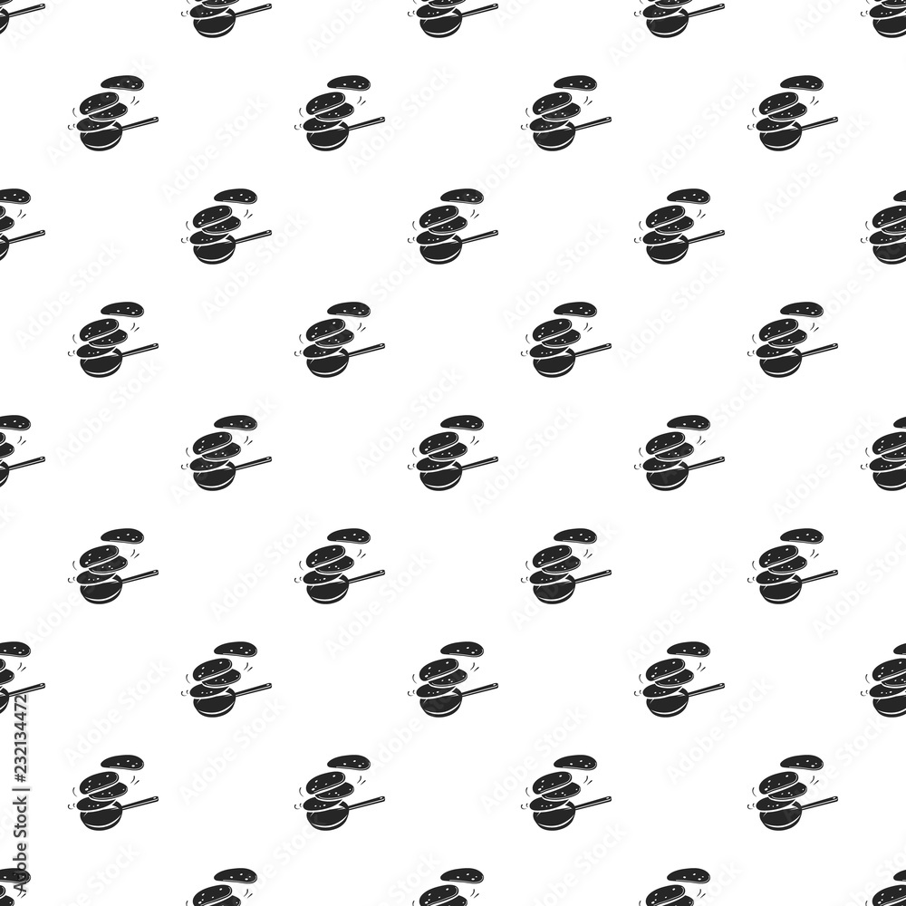 Aufkleber hot meal griddle pattern seamless repeat background for any web design