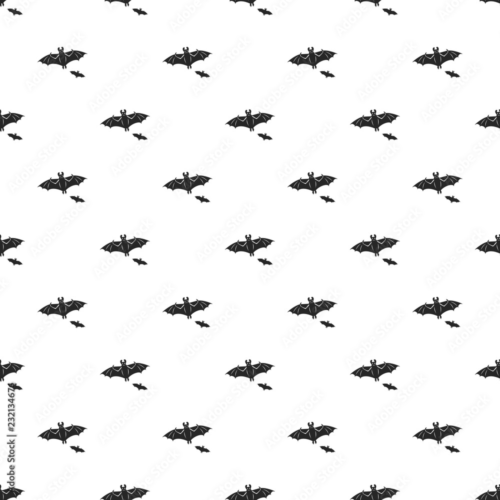 Poster flying bat pattern seamless repeat background for any web design