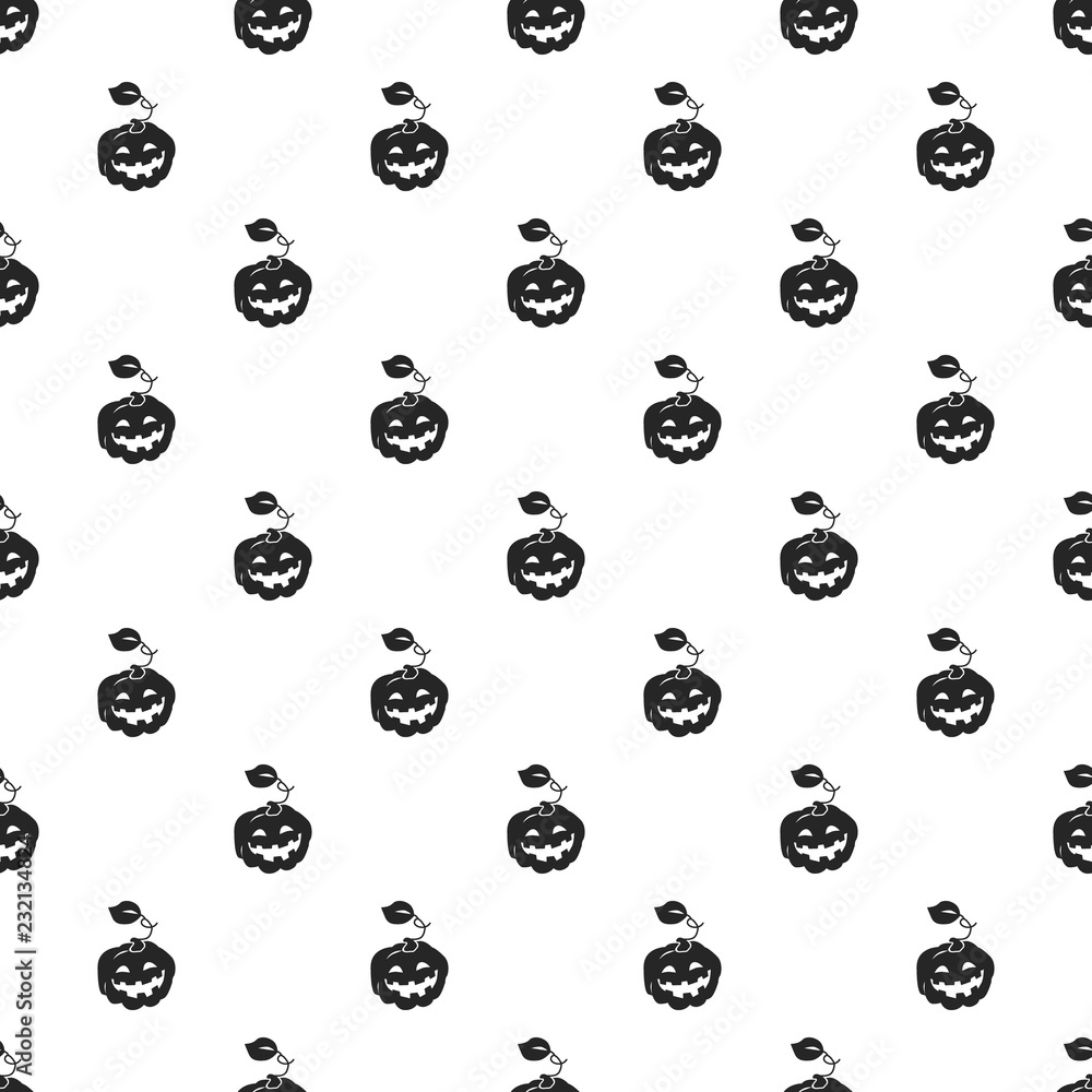 Poster pumpkin pattern seamless repeat background for any web design