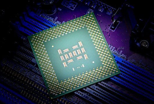 cpu pins and circuit mother board