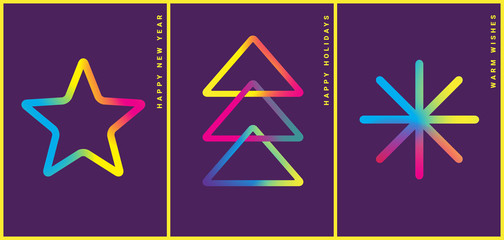 Winter holidays greeting card