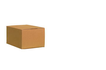 Fototapeta premium Separate box on white background isolated