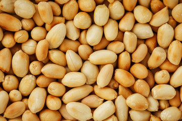 Peanut texture. food background of peanuts beans.