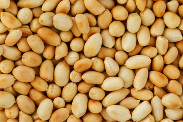 Peanut texture. food background of peanuts beans.