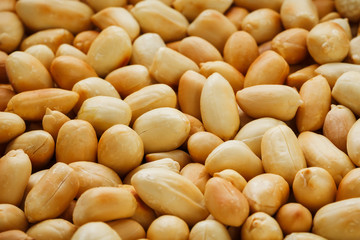 Peanut texture. food background of peanuts beans.