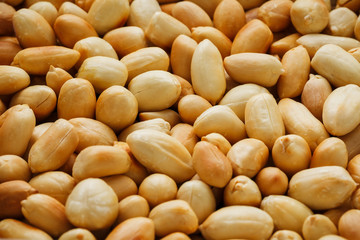Peanut texture. food background of peanuts beans.