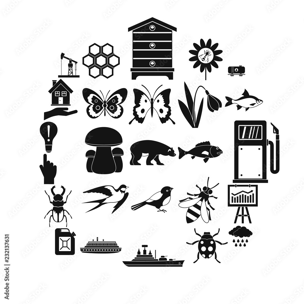 Poster fervent icons set. simple set of 25 fervent vector icons for web isolated on white background