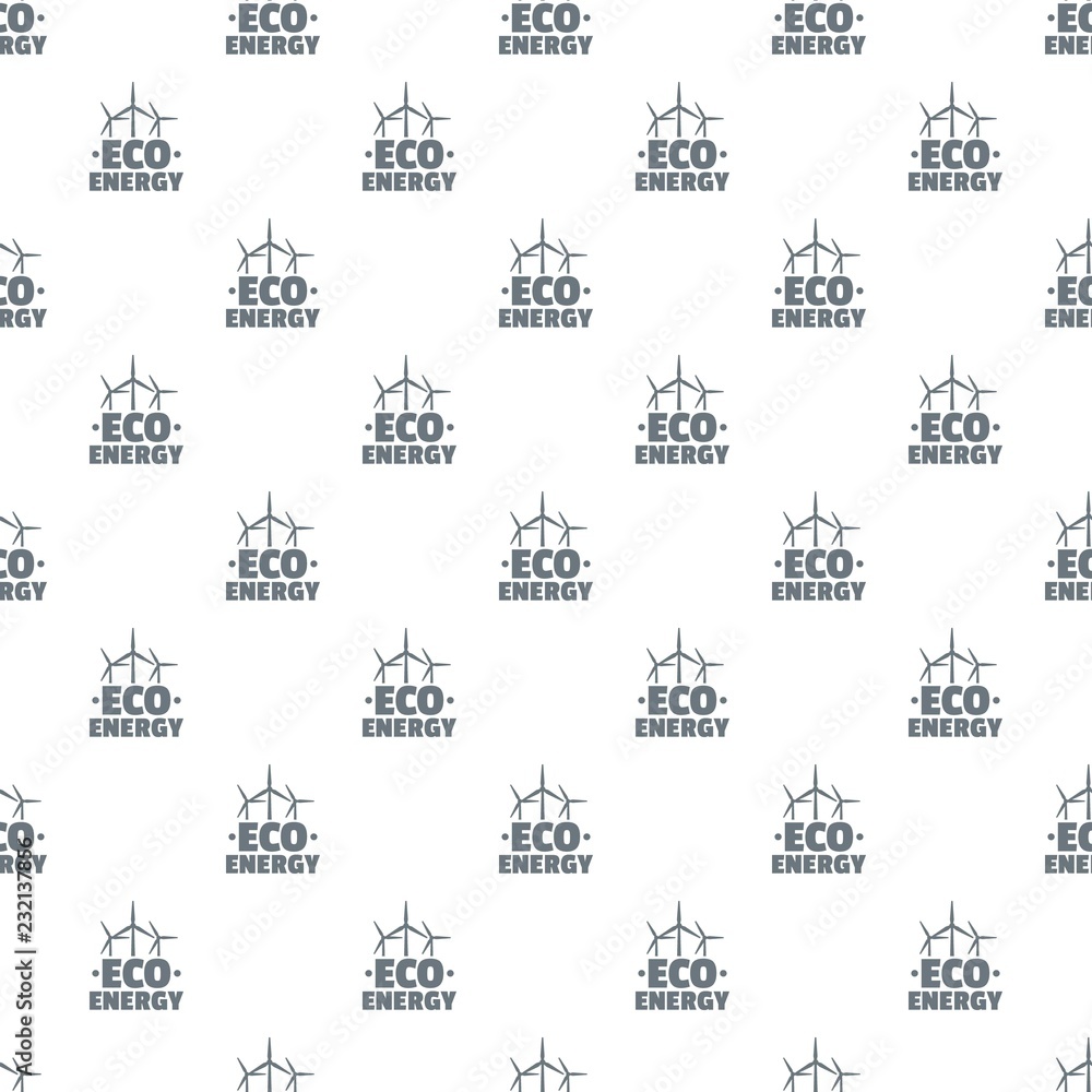 Poster eco energy pattern vector seamless repeat for any web design