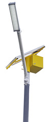Fototapeta premium street lamp on batteries from the sun
